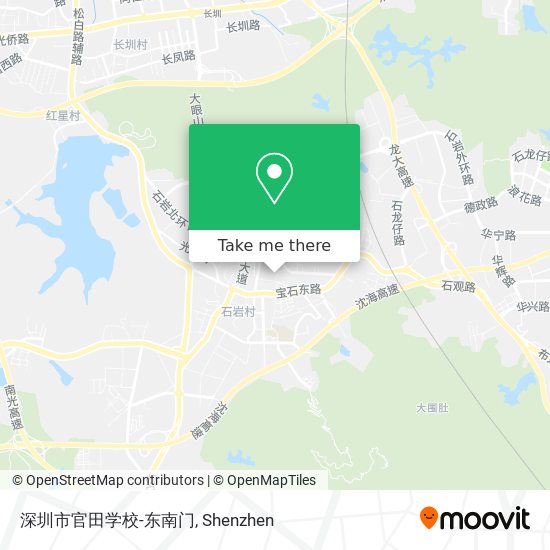 深圳市官田学校-东南门 map