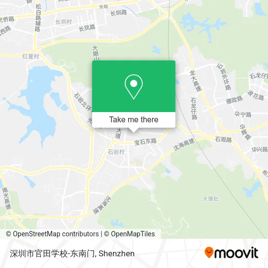 深圳市官田学校-东南门 map