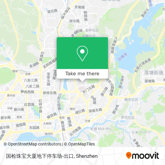 国检珠宝大厦地下停车场-出口 map