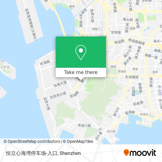 恒立心海湾停车场-入口 map