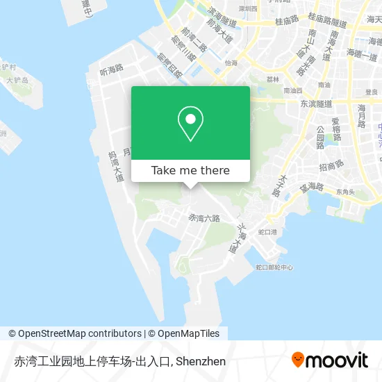 赤湾工业园地上停车场-出入口 map