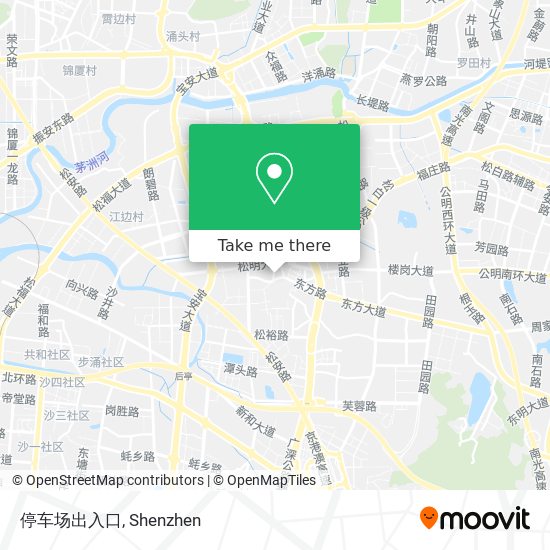停车场出入口 map