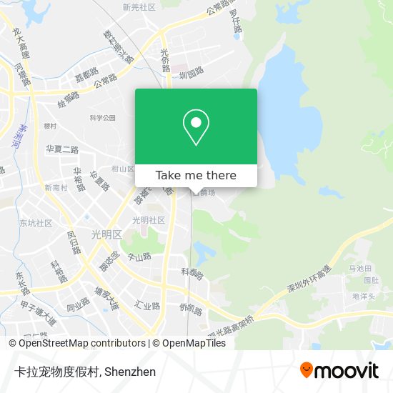 卡拉宠物度假村 map