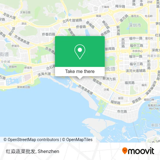 红焱蔬菜批发 map