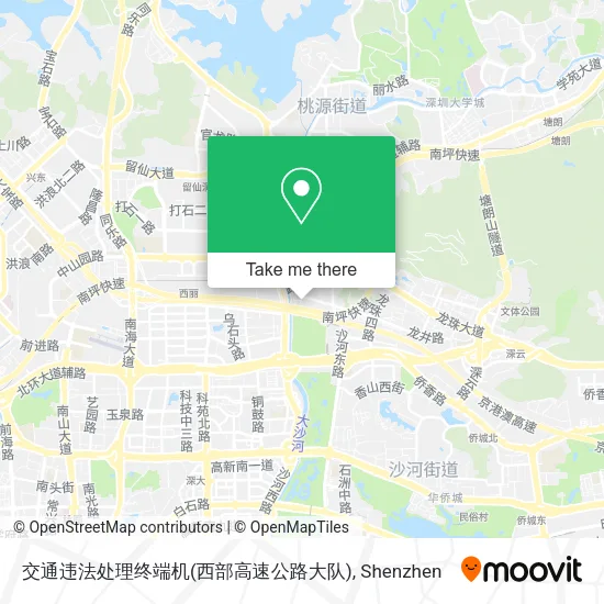 交通违法处理终端机(西部高速公路大队) map