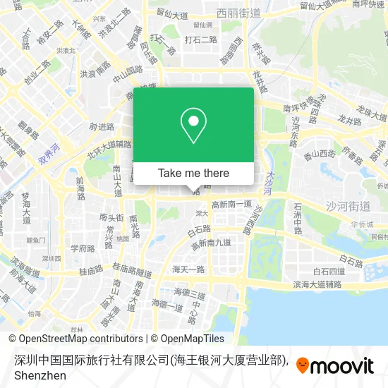 深圳中国国际旅行社有限公司(海王银河大厦营业部) map