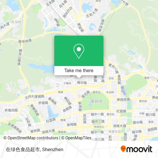在绿色食品超市 map