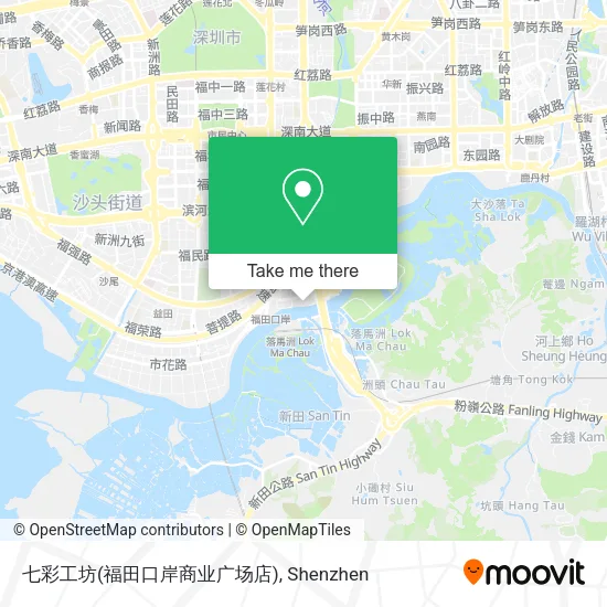 七彩工坊(福田口岸商业广场店) map