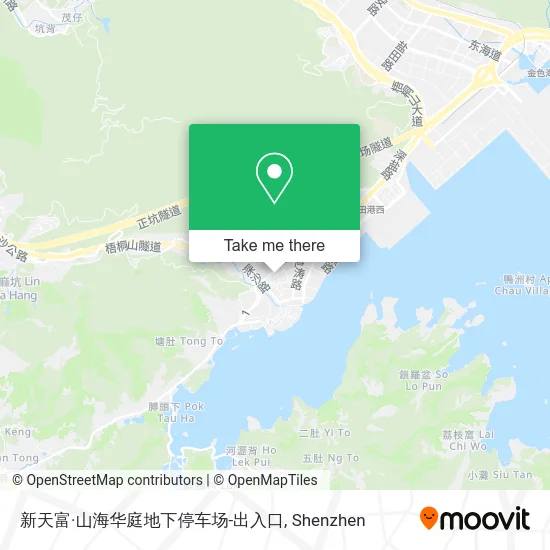 新天富·山海华庭地下停车场-出入口 map