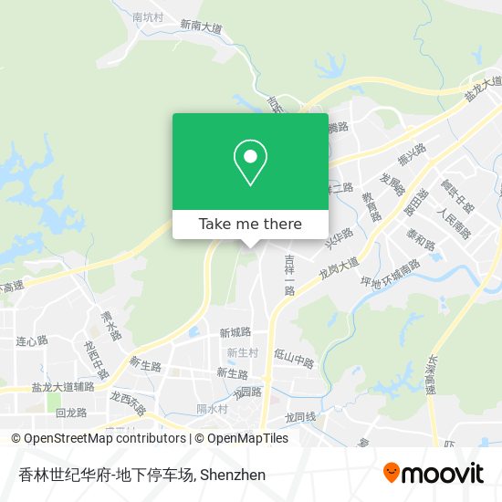 香林世纪华府-地下停车场 map