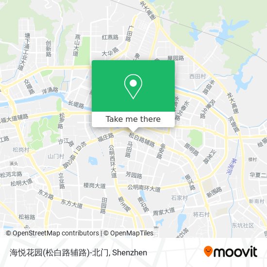 海悦花园(松白路辅路)-北门 map