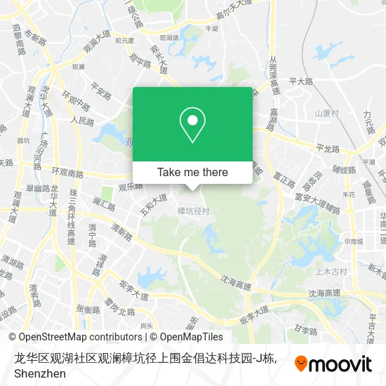 龙华区观湖社区观澜樟坑径上围金倡达科技园-J栋 map