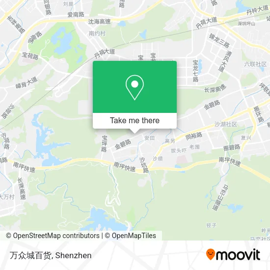 万众城百货 map