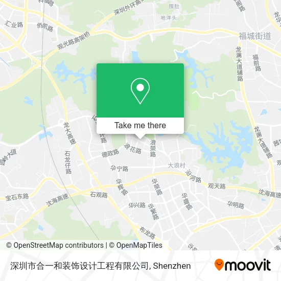 深圳市合一和装饰设计工程有限公司 map
