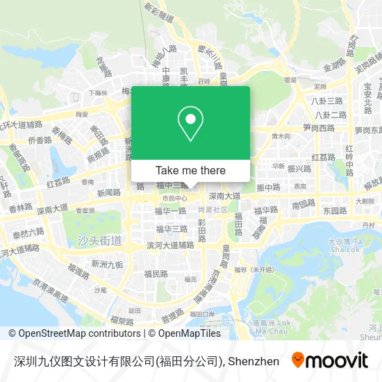 深圳九仪图文设计有限公司(福田分公司) map
