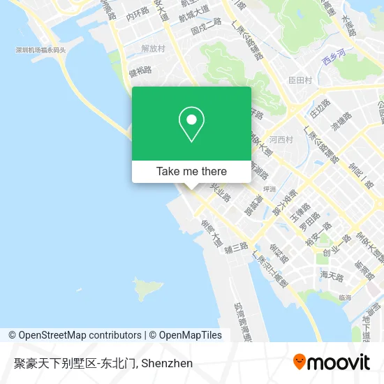 聚豪天下别墅区-东北门 map
