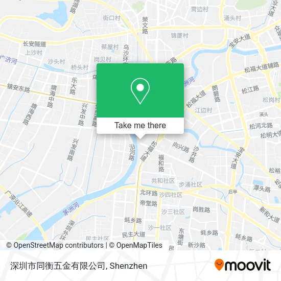 深圳市同衡五金有限公司 map