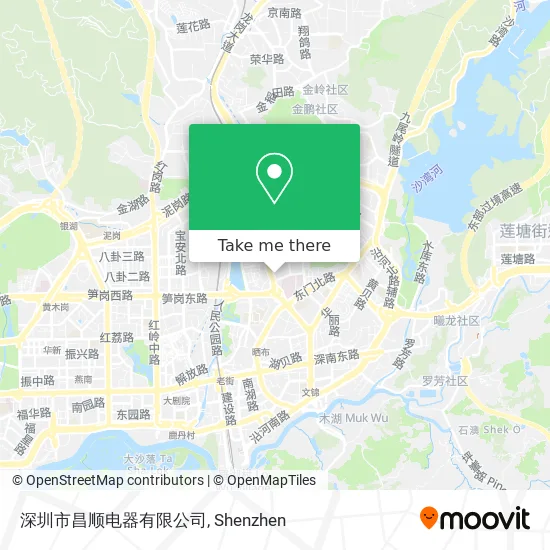 深圳市昌顺电器有限公司 map