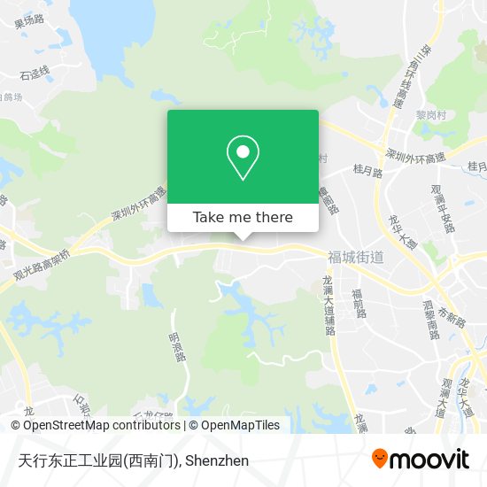 天行东正工业园(西南门) map