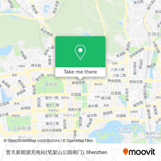 普天新能源充电站(笔架山公园南门) map