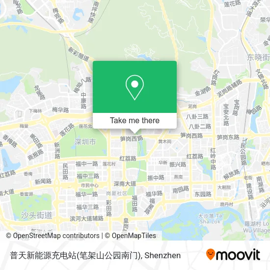 普天新能源充电站(笔架山公园南门) map