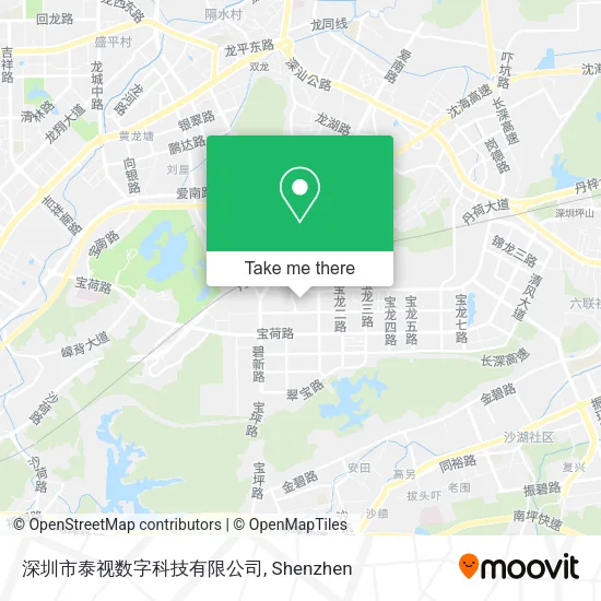 深圳市泰视数字科技有限公司 map