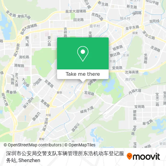 深圳市公安局交警支队车辆管理所东浩机动车登记服务站 map