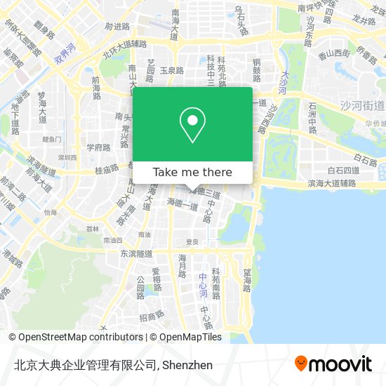 北京大典企业管理有限公司 map