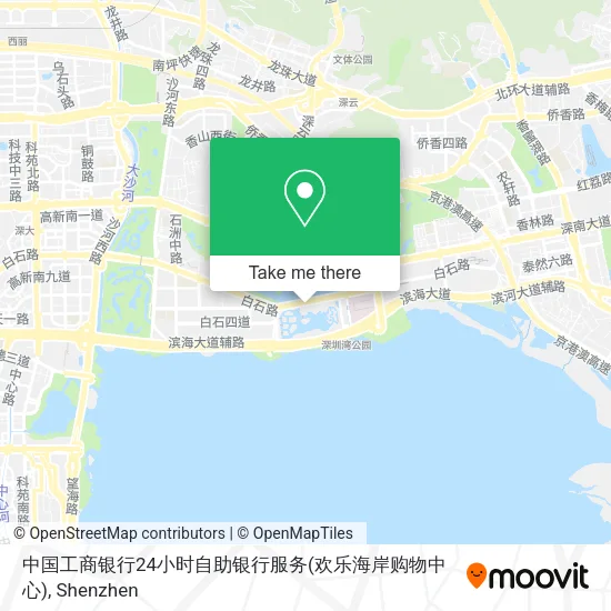 中国工商银行24小时自助银行服务(欢乐海岸购物中心) map