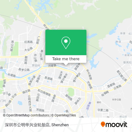 深圳市公明华兴业轮胎店 map