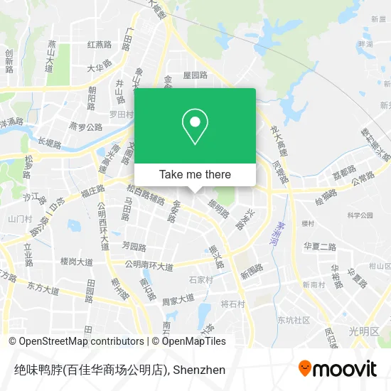 绝味鸭脖(百佳华商场公明店) map