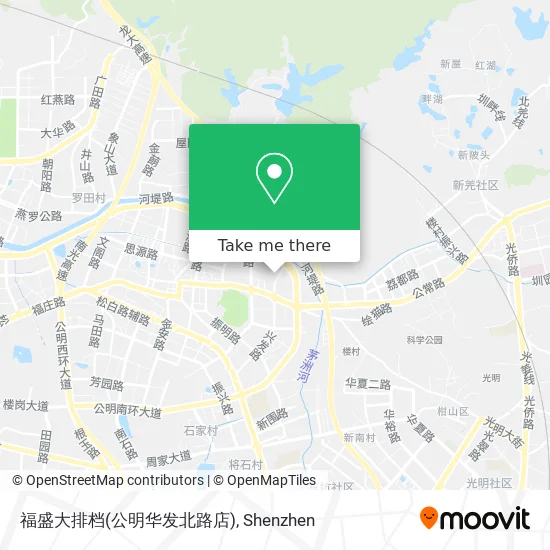 福盛大排档(公明华发北路店) map
