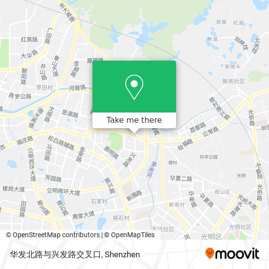华发北路与兴发路交叉口 map