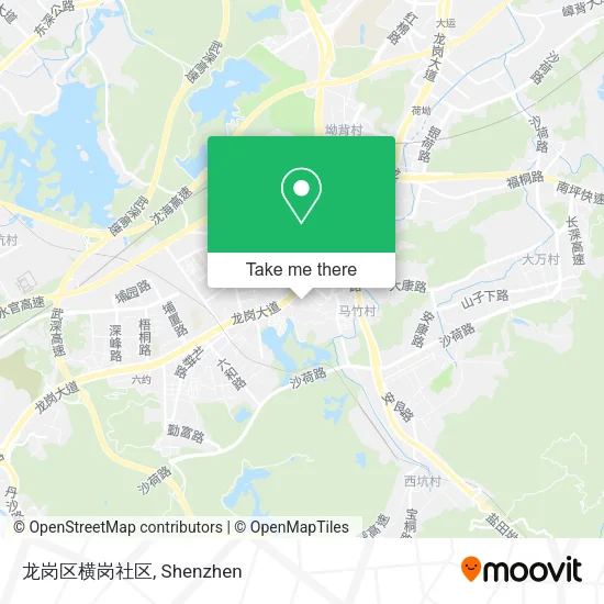 龙岗区横岗社区 map