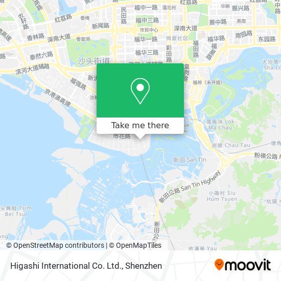 Higashi International Co. Ltd. map