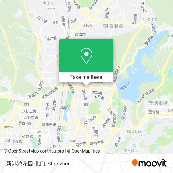 新港鸿花园-北门 map