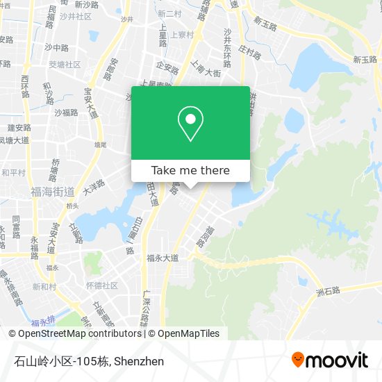 石山岭小区-105栋 map