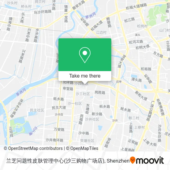 兰芝问题性皮肤管理中心(沙三购物广场店) map