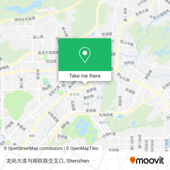 龙岗大道与南联路交叉口 map