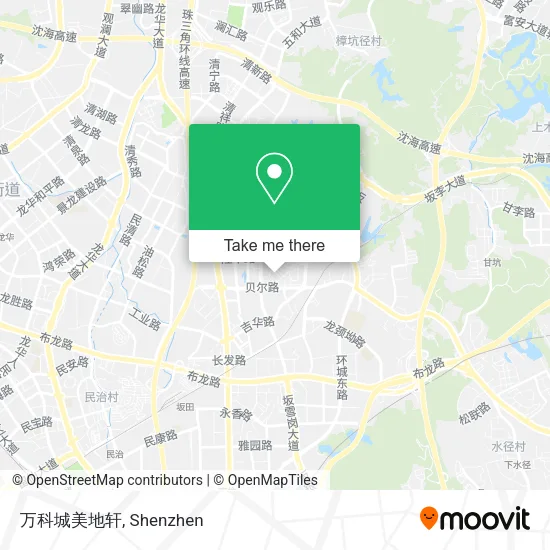 万科城美地轩 map