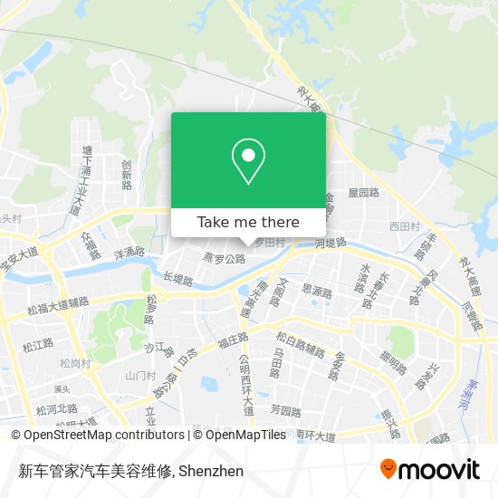 新车管家汽车美容维修 map