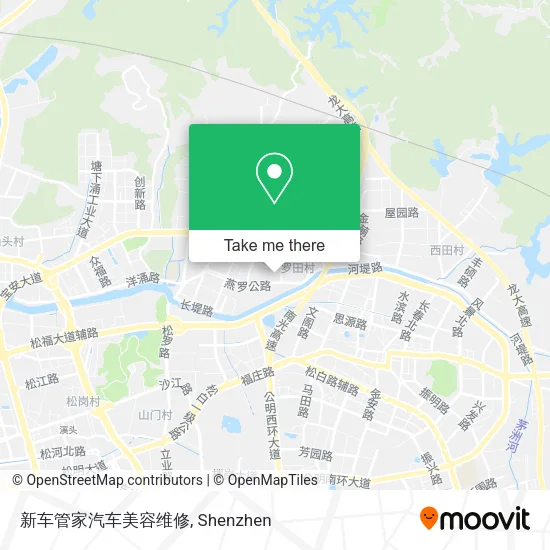 新车管家汽车美容维修 map