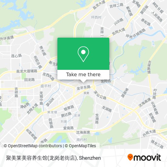 聚美莱美容养生馆(龙岗老街店) map
