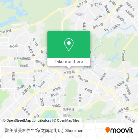 聚美莱美容养生馆(龙岗老街店) map