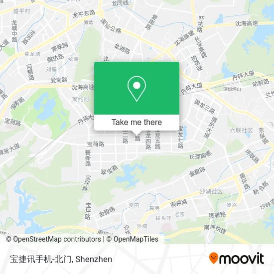 宝捷讯手机-北门 map