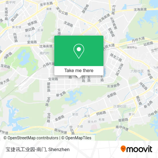 宝捷讯工业园-南门 map