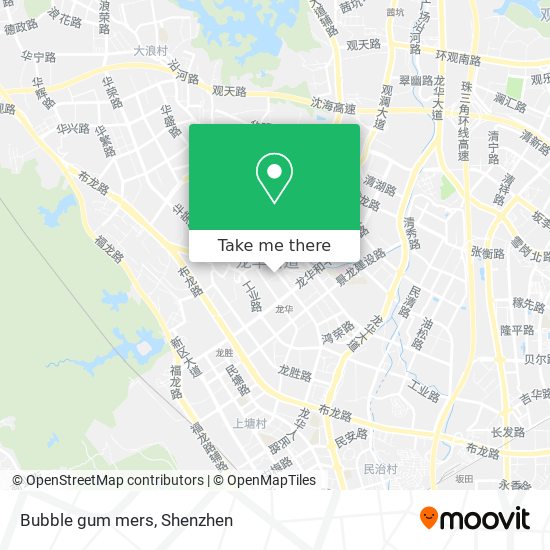 Bubble gum mers map