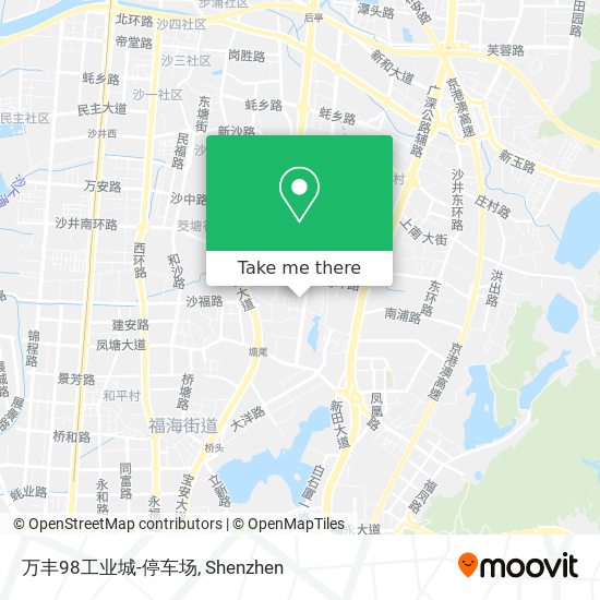 万丰98工业城-停车场 map