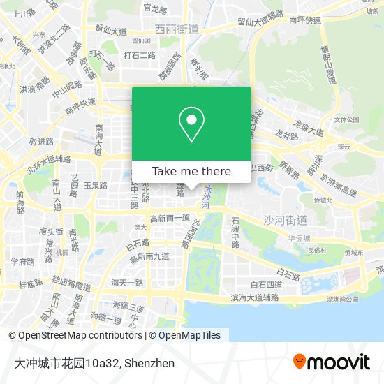 大冲城市花园10a32 map