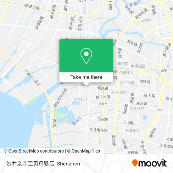 沙井亲亲宝贝母婴店 map